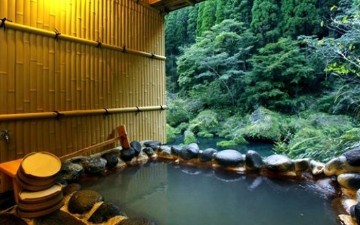【ONSEN RYOKAN】 100% Natural hot hydrogen carbonate spring in Kyushu