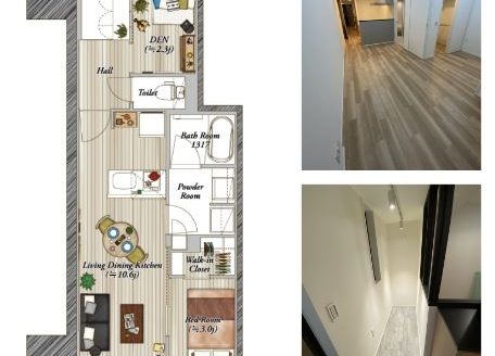 【Osaka】 Chuo Ward INITIA OTEMAE – New 1 Bedroom Luxury Apartments